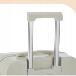 Walizka podróżna na kółkach kabinowa czarna laptop abs zamek na kod 38l - miniatura 9