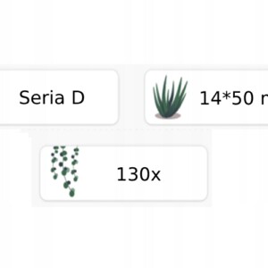 Niimbot etykiety naklejki seria d 14*50mm rośliny1 - miniatura 1