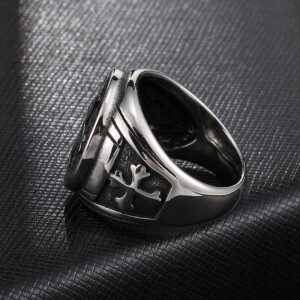 Pierścień sygnet krzyż świętego benedykta 393 - miniatura 9