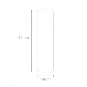 Niimbot etykiety naklejki 14*54mm białe 120szt d11/d110/d101 oryginalne - miniatura 2