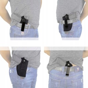 Kabura pistolet asg uniwersalna iwb zewnetrzno-wewnętrzna glock 9mm 38 357 - miniatura 10