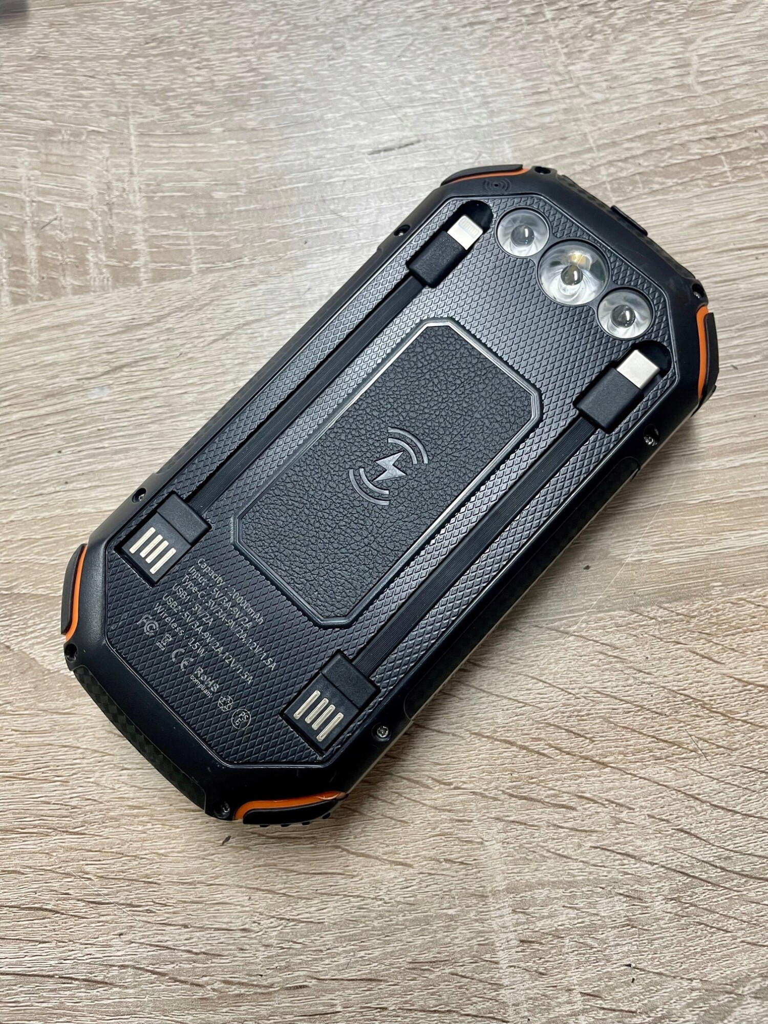 Power bank solarny 20000mah 22,5w panele słoneczne - obrazek 3