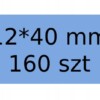 Niimbot etykiety naklejki błękitne 12*40mm 160szt - miniatura 1