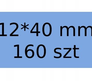 Niimbot etykiety naklejki błękitne 12*40mm 160szt - miniatura 1
