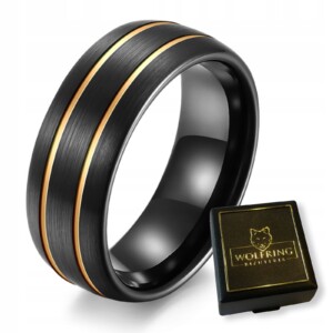 Pierścień obrączka z wolframu wolfring eu22 us10 - miniatura 1