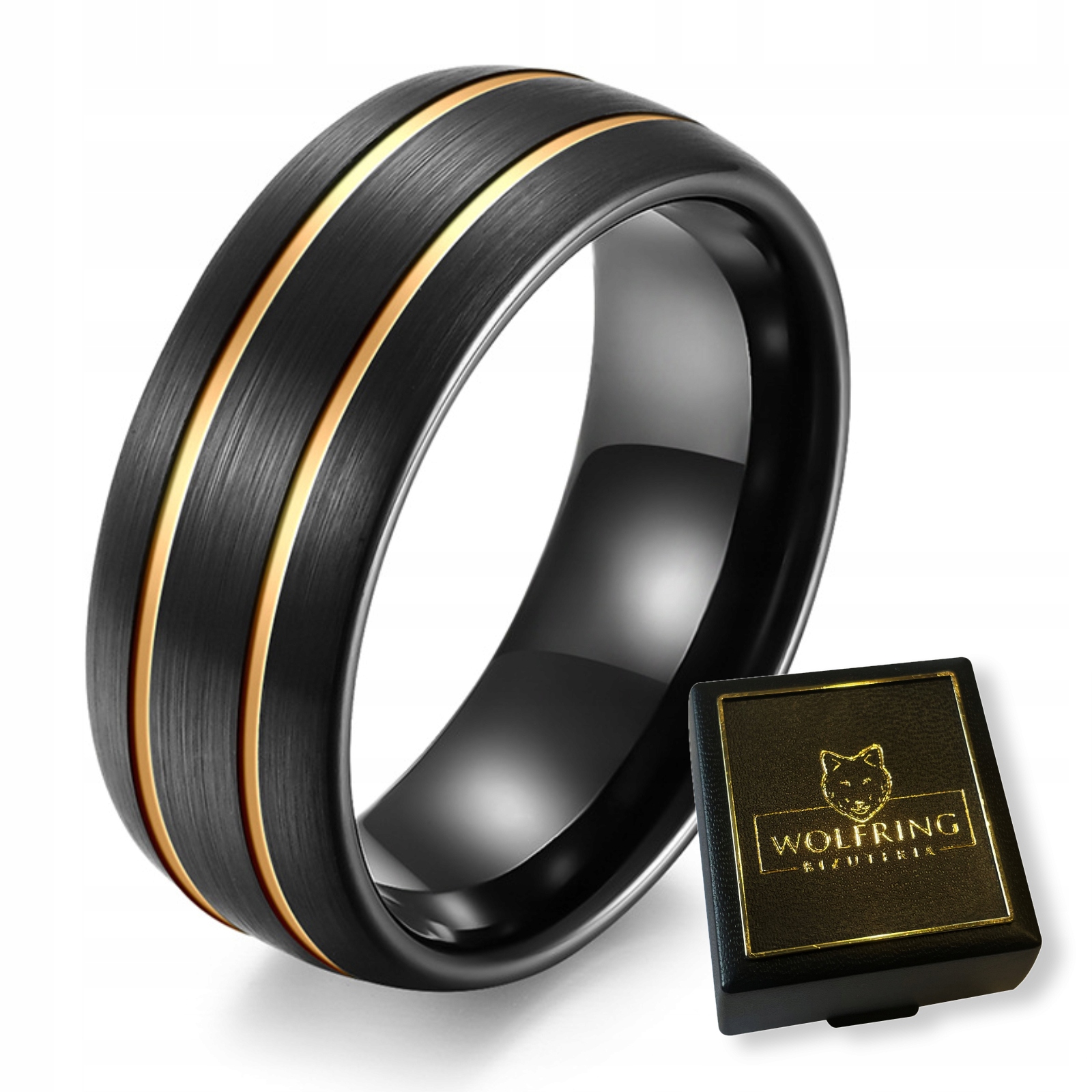 Pierścień obrączka z wolframu wolfring eu22 us10