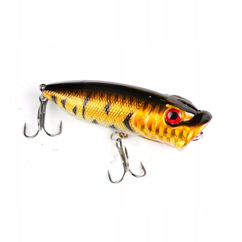 Popper flopper wobler okoń szczupak f141 żółty - obrazek 2