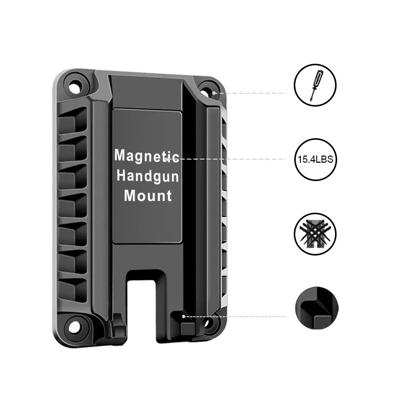 Uchwyt na pistolet broń krótką magnetyczny kantor jubiler szybki dostęp - obrazek 6