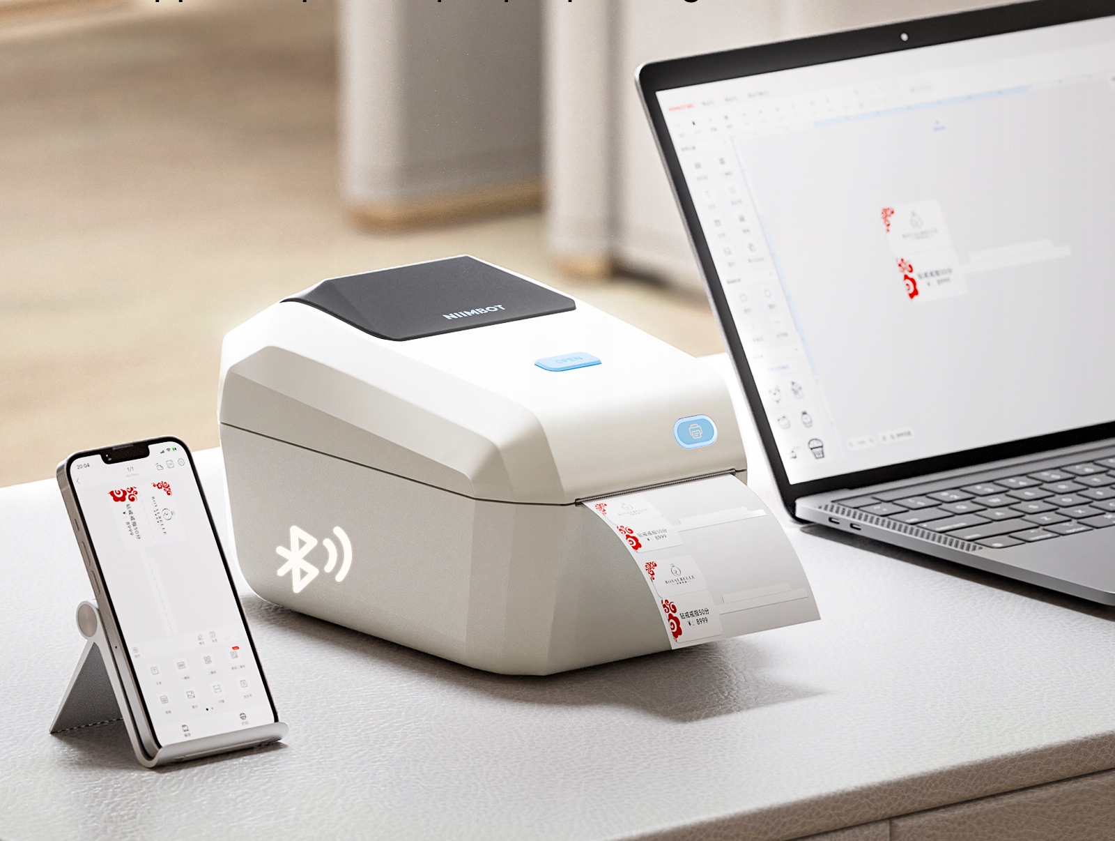 Mobilna drukarka termiczna etykiety naklejki niimbot k3 listy przewozowe - obrazek 4