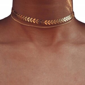 Naszyjnik choker celebrytka długi boho złoty 24