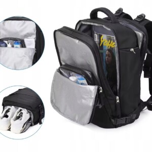 Plecak podrózny wymiar dla ryanair i wizzair bagaż podręczny usb na laptopa - miniatura 11