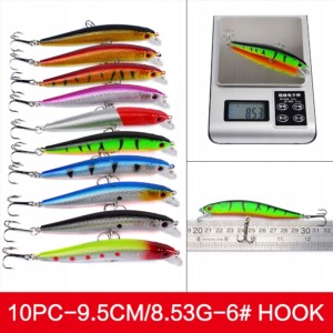 Zestaw woblerów na szczupaka sandacz okoń przynęty 56szt 2-8.5g 3-10cm - miniatura 11