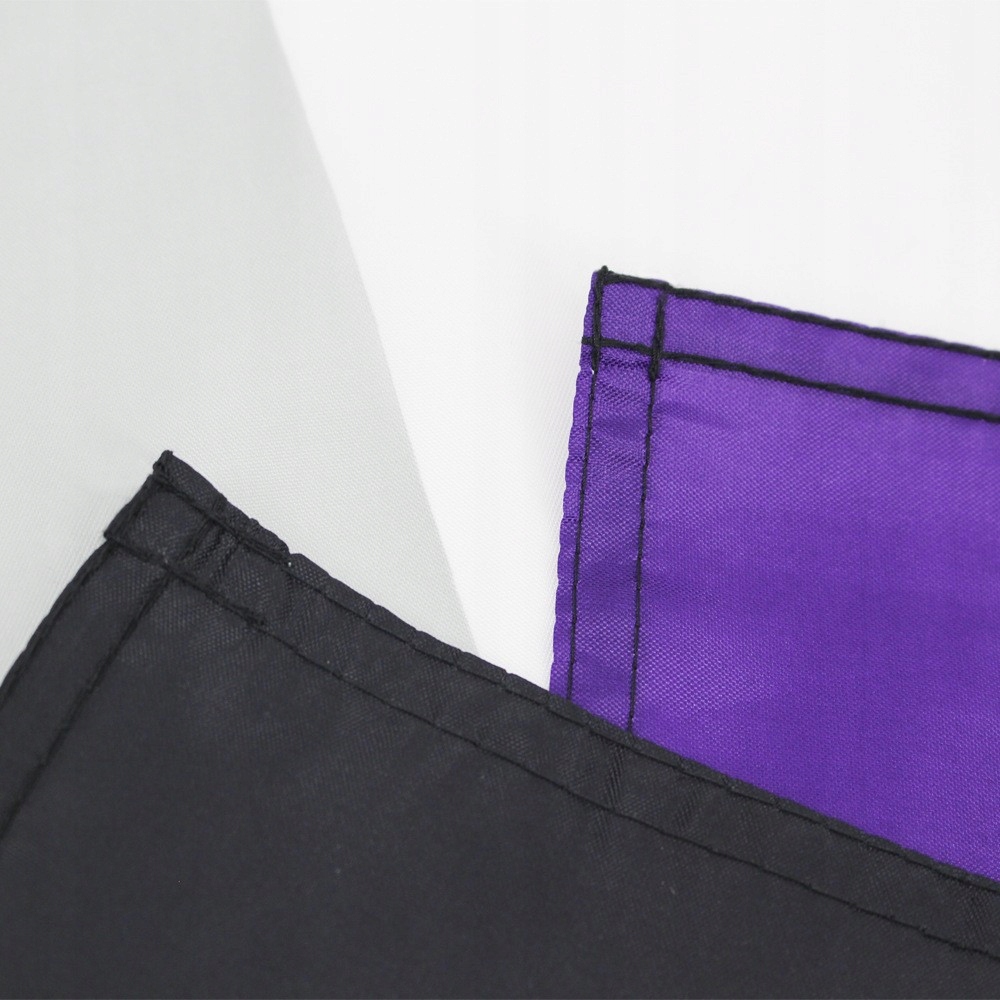 Flaga tęczowa lgbt duża 90x150cm aseksualność f10 - obrazek 7