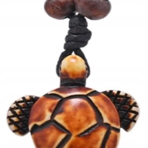 Naszyjnik żółw morski zawieszka kite windsurfing rzemyk żółwik casual g - miniatura 3