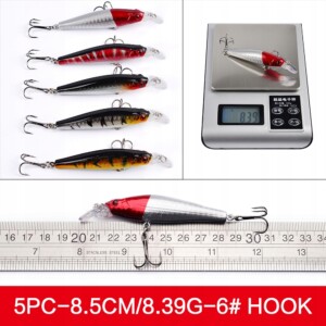 Zestaw woblerów na szczupaka sandacz okoń przynęty 56szt 2-8.5g 3-10cm - miniatura 9