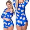 Piżama damska prezent na walentynki dla dziewczyny body ciasteczka xl - miniatura 1