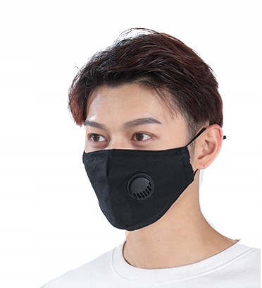 Komplet maska wielorazowa + 6x filtr pm 2.5 węgiel