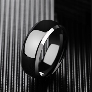 Obrączka pierścionek wolfram wolfring eu19 us9 - miniatura 4