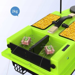 Łodź zanętowa wędkarska gps 600m 2silniki 4komory led auto powrót pilot 2kg - miniatura 14