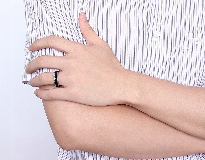 Obrączka pierścionek z wolframu wolfring eu19 us09 - zdjęcie 7