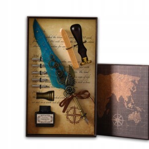 Zestaw do kaligrafii wosk do pieczęci pióro tusz