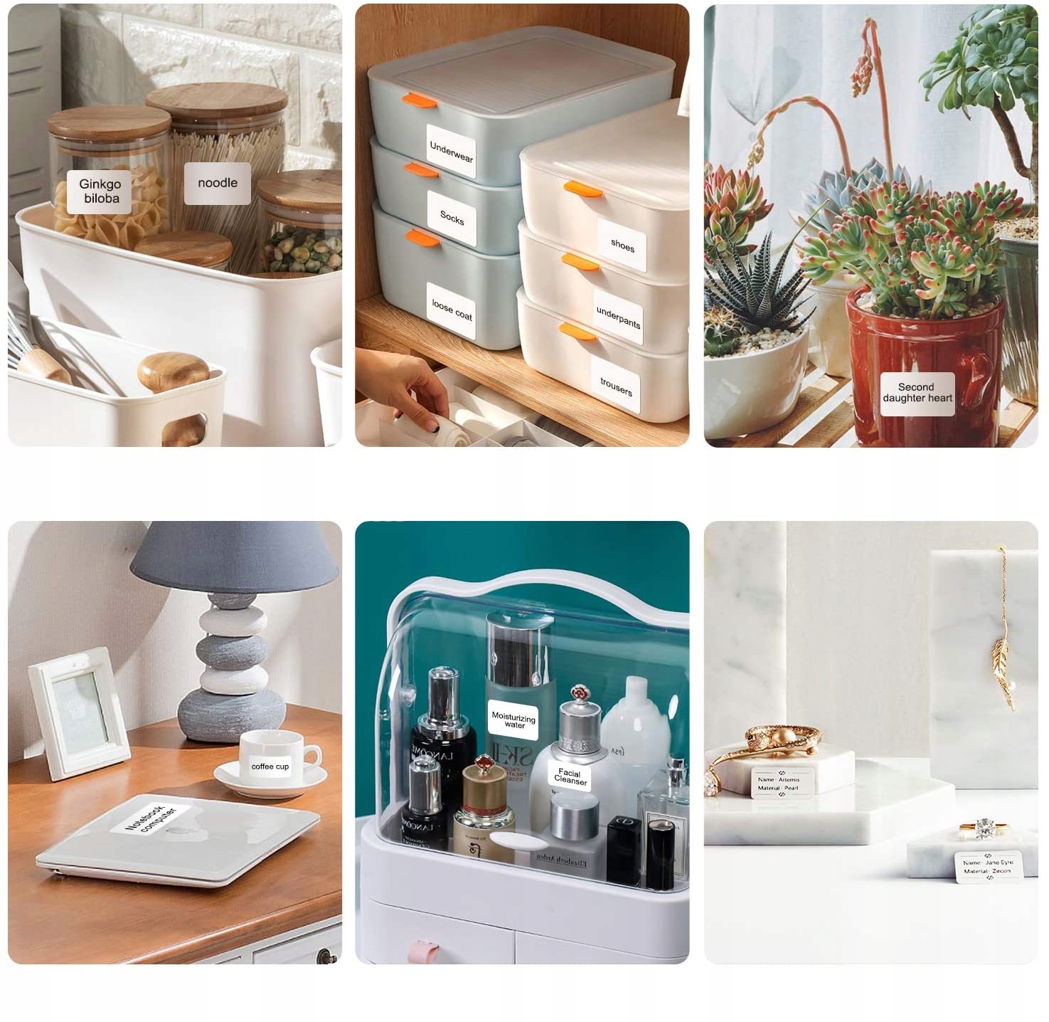 Niimbot b21 drukarka termiczna naklejki bluetooth beżowo-złota etykiety - zdjęcie 6