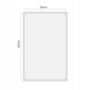 Niimbot etykiety naklejki przezroczyste 25x40mm 160szt do d101 oryginalne - miniatura 2