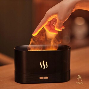 Nawilżacz powietrza dyfuzor ogień kominek led 30m2 - miniatura 4