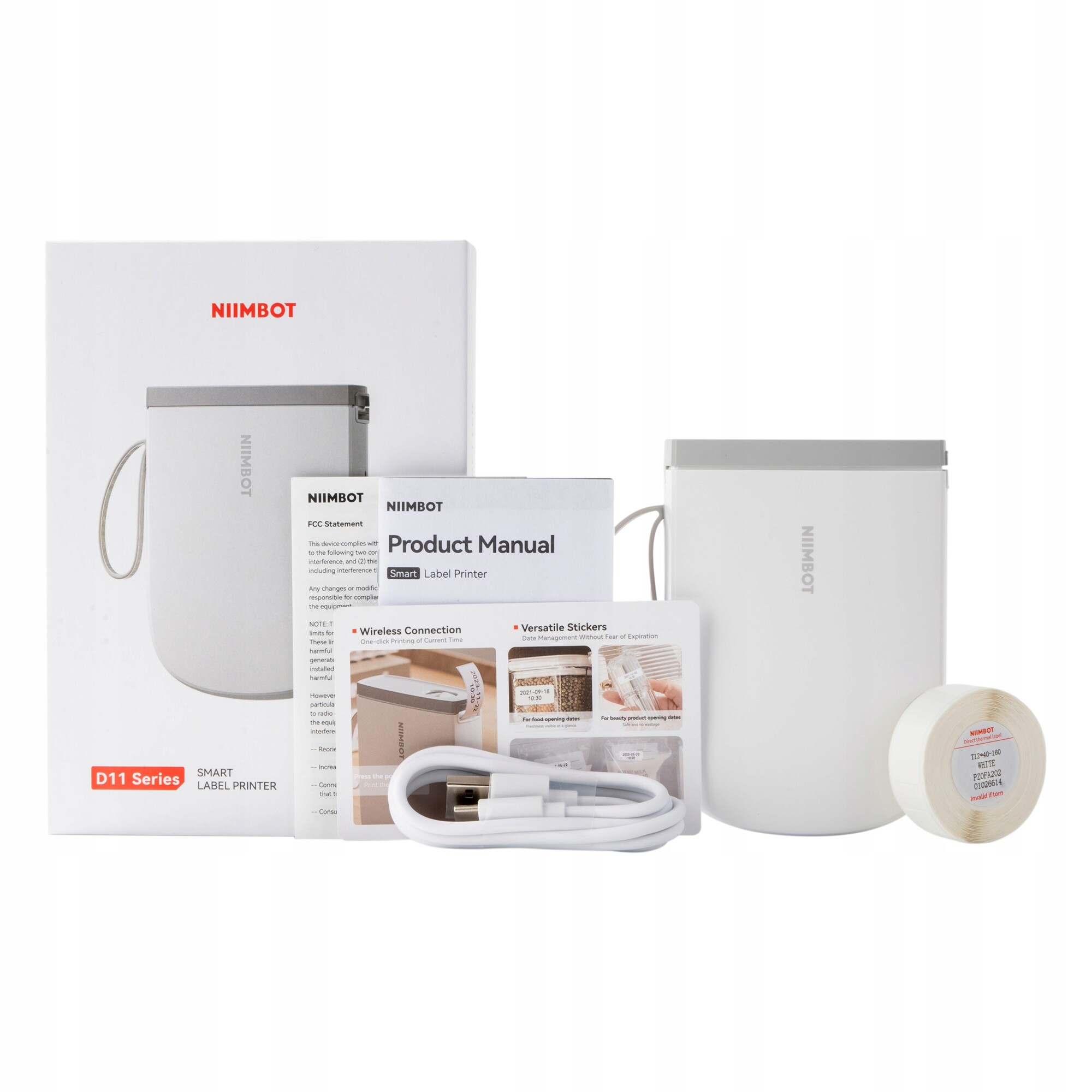 Bezprzewodowa drukarka termiczna etykiety naklejki nowa niimbot d11_h - obrazek 3