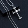 Naszyjnik srebrny stal łańcuszek krzyżyk x 319 - miniatura 11
