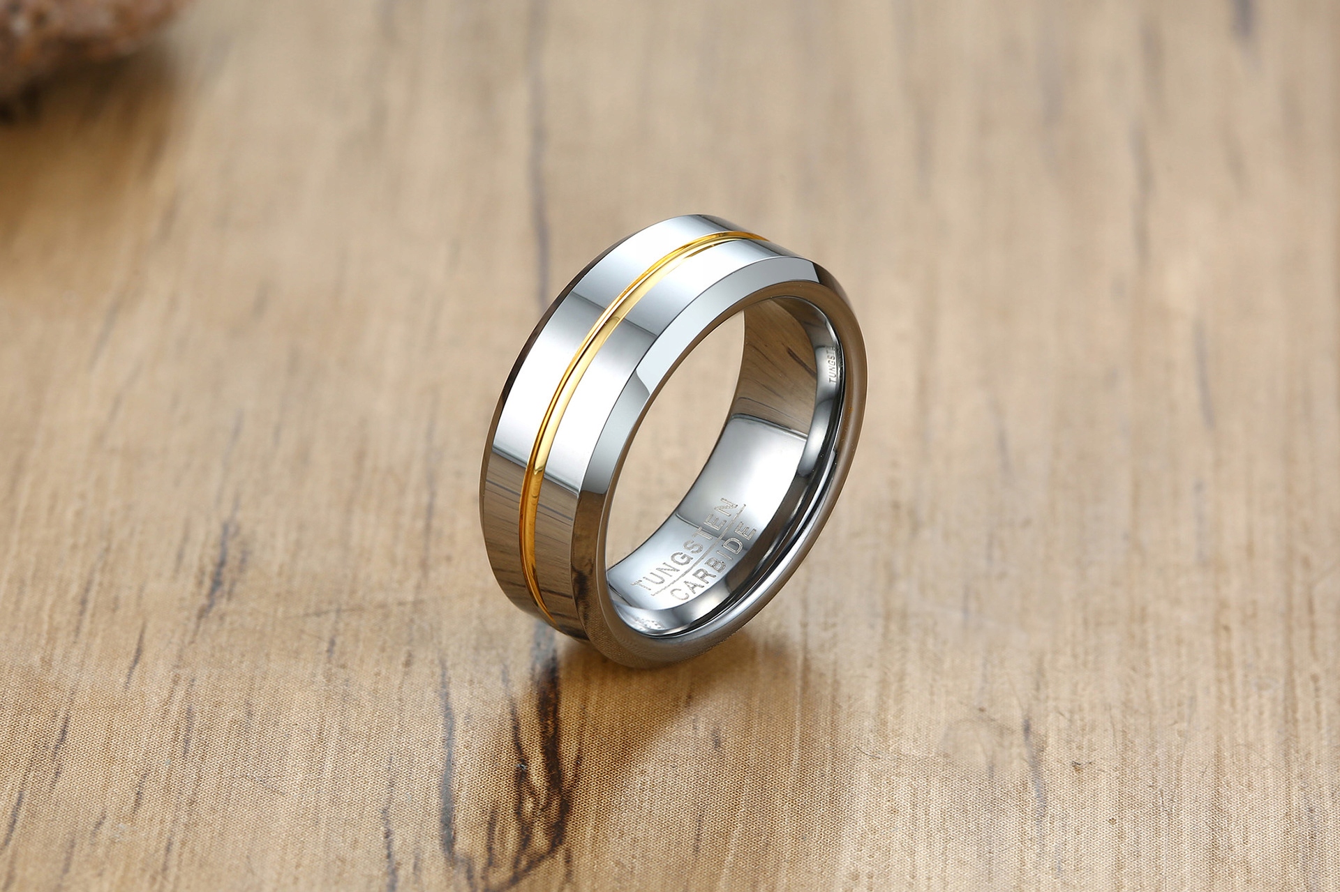 Obrączka pierścień z wolframu wolfring eu19 us09 - obrazek 10