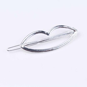 Spinka do włosow metalowa srebrna stal piękna z01 - miniatura 4