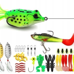 Zestaw woblerów akcesoriów na szczupaka sandacz okoń przynęty 122szt +pudło - miniatura 4
