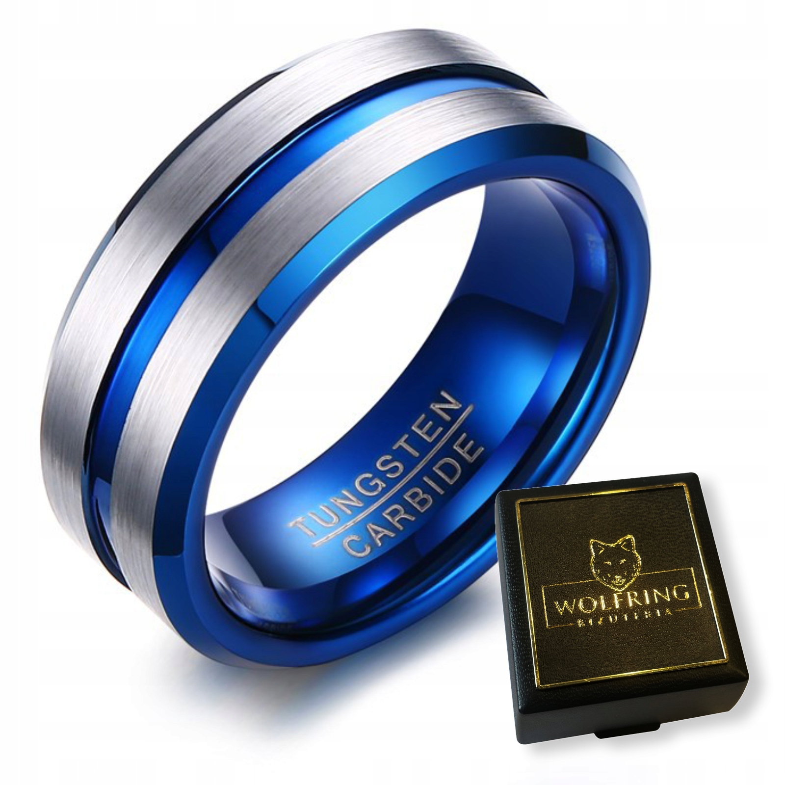 Obrączka pierścień z wolframu wolfring eu22 us10