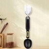 Waga kuchenna łyżka ręczna z miarką precyzyjna wyświetlacz lcd czarna - miniatura 3