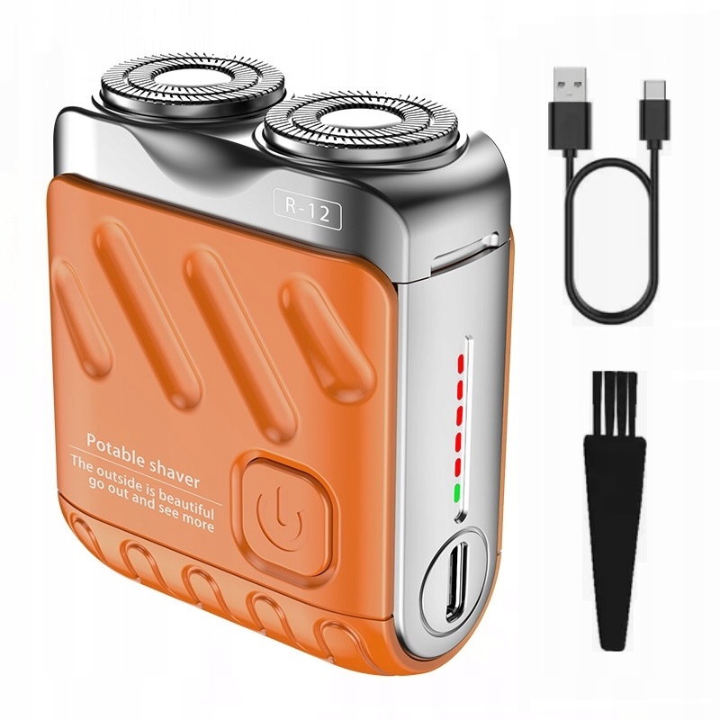 Maszynka do golenia golarka elektryczna turystyczna usb mocna wodoszczelna