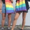 Torba torebka na zakupy bawełniana tęczowa tęcza pride lgbt duża xxl - miniatura 8