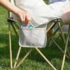 Krzesło ogrodowe kempingowe wędkarskie turystyczne plażowe składane torba - miniatura 3