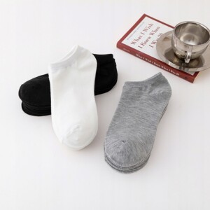 Skarpety stopki bawełna 100% wygodne unisex bawełniane 38-44 szare - miniatura 5