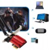 Karta sieciowa wi-fi 7 be200 pci-e + bluetooth 5.4 do 8774 mb/s tri band 6g - miniatura 6