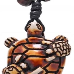 Naszyjnik żółw morski zawieszka kite windsurfing rzemyk żółwik rodzic j - miniatura 3