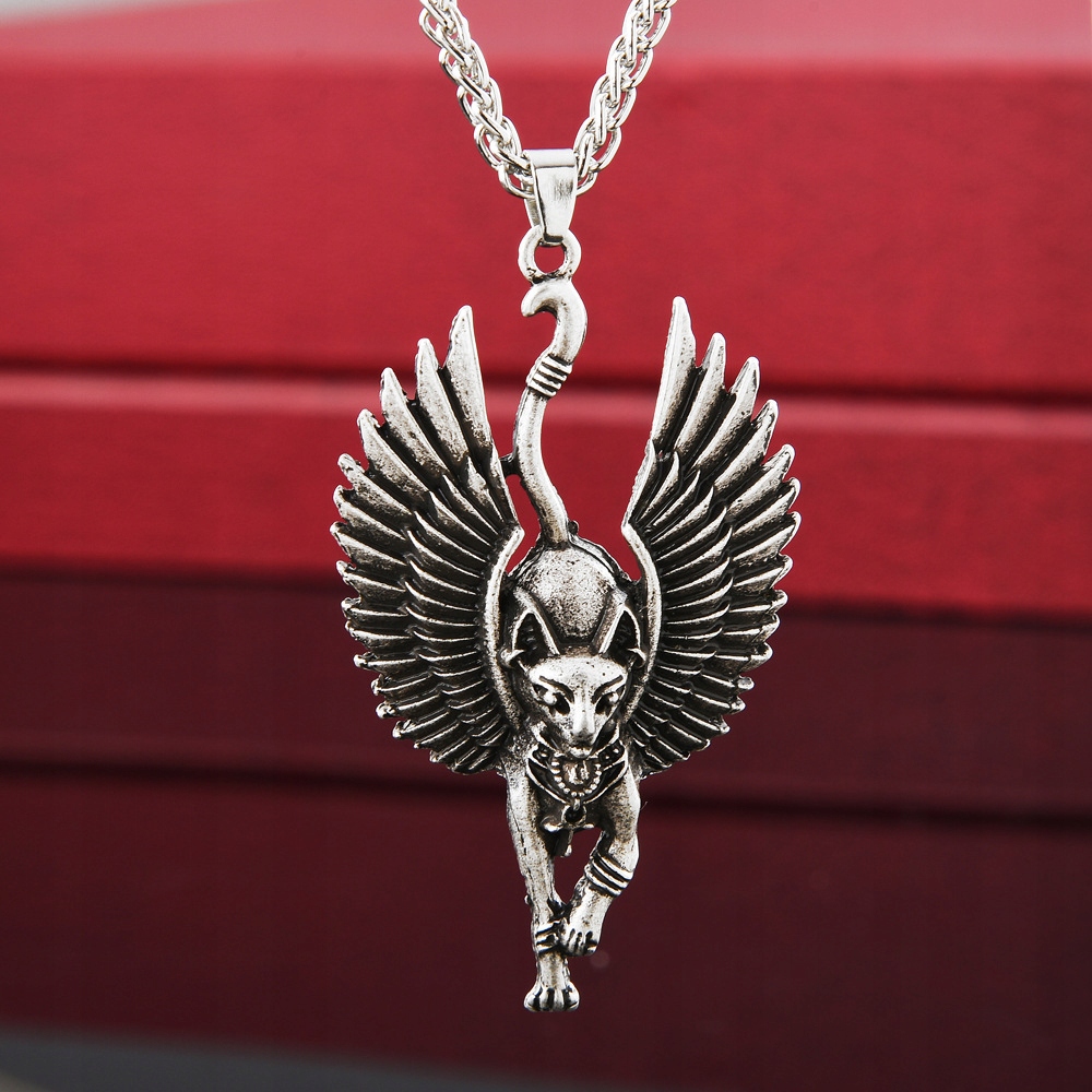 Naszyjnik bastet amulet staroegipski ra słońce 132 - zdjęcie 4