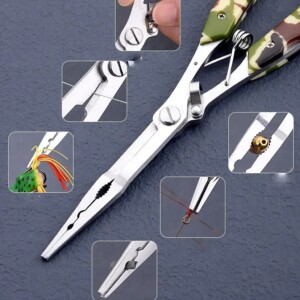 Kombinerki szczypce wędkarskie rybackie kombinerki długie profesjonlane e - miniatura 3