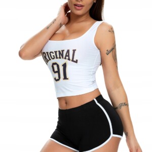 Szorty damskie sportowe wygodne spodenki czarne m - miniatura 6