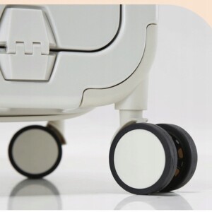 Walizka podróżna na kółkach kabinowa czarna laptop abs zamek na kod 38l - miniatura 10