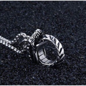 Naszyjnik wisiorek stal łańcuch kobra węże 387 - miniatura 2