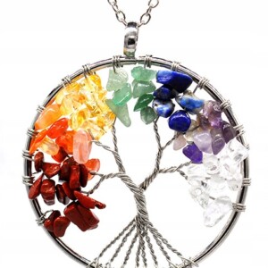 Naszyjnik drzewko życia szczęścia minerały amulet