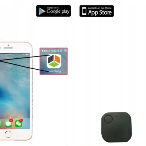 Lokalizator bluetooth kluczy dziecka przedmiotów telefon ios android czarny - miniatura 7