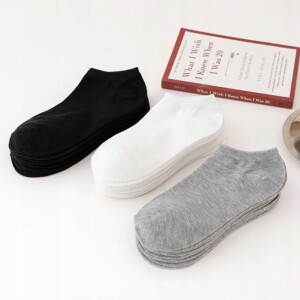 Skarpety stopki bawełna 100% wygodne unisex bawełniane 38-44 szare - miniatura 7
