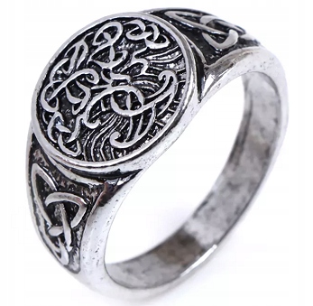 Pierścień wikingów drzewo życia yggdrasil odyn 143